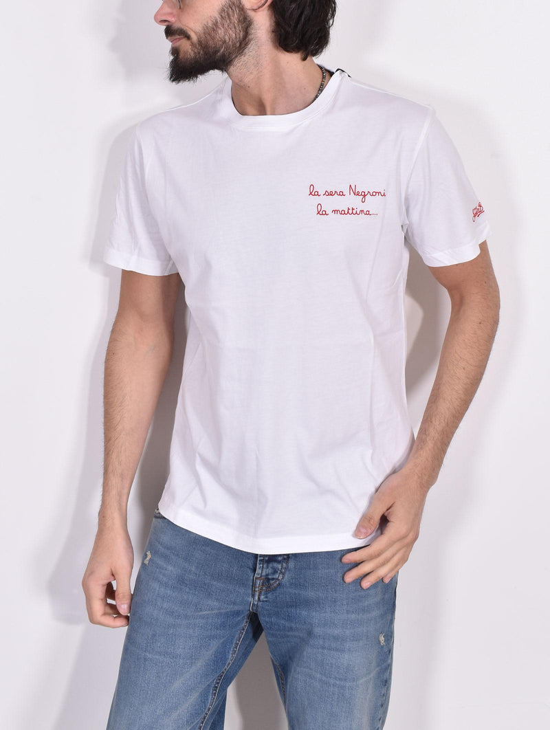 T-shirt Mc2 Saint Barth Negroni mattina bianca 0413801 MC2 SAINT BARTH