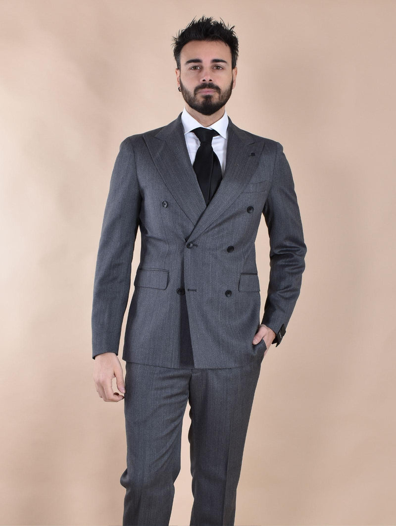 Abito Tagliatore invernale doppiopetto grigio nero 2SVS20B11 060107N3014 TAGLIATORE