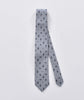 Fefe silk tie with ace of clubs light grey Scaramantia