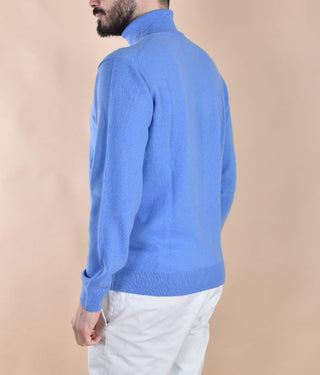 Maglia Della Ciana dolcevita cashmere lana oceano 1802003 Della Ciana