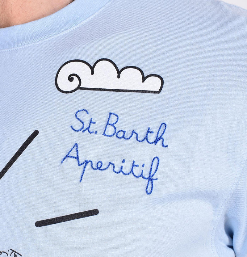 T-shirt Mc2 Saint Barth Very Miami azzurra  0477131 MC2 SAINT BARTH