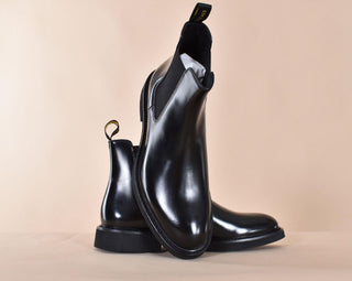 Scarpe Doucal's Beatles nere pelle opaca DU1343GENOUF007NN00 DOUCAL'S