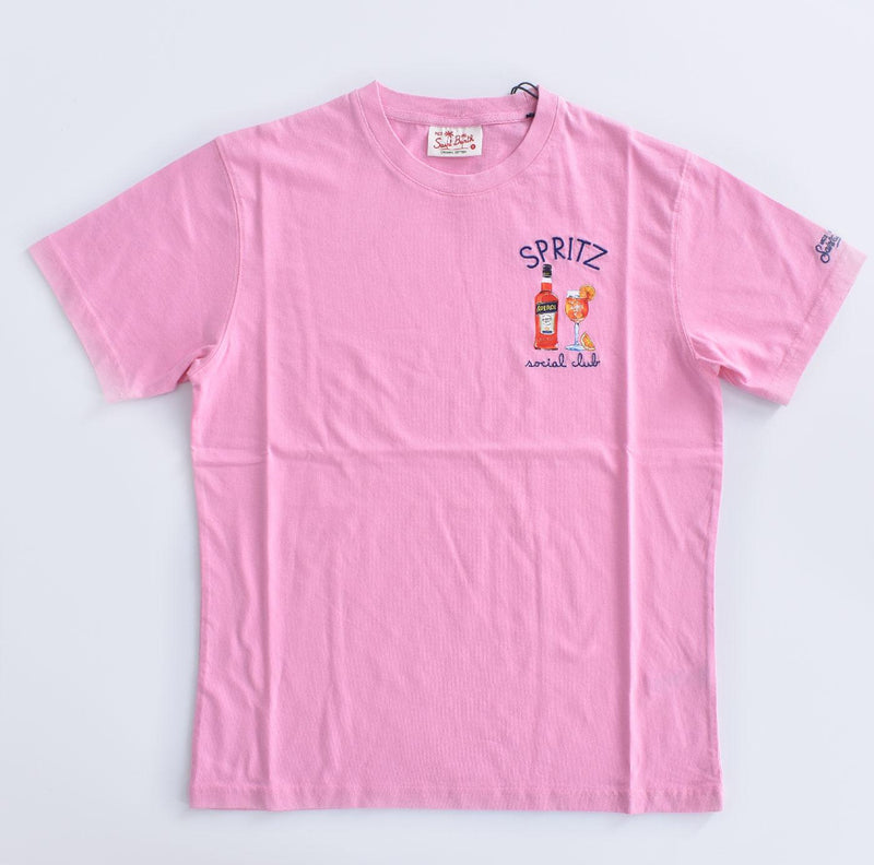 T-shirt Mc2 Saint Barth rosa spritz social club 0229323 MC2 SAINT BARTH