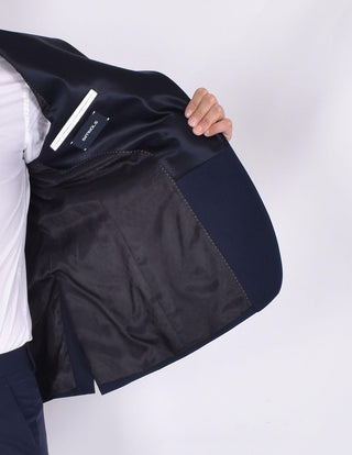 Abito Simbols smoking blu collo scialle A10900L85 SIMBOLS