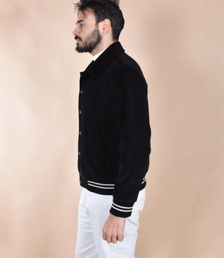 Giubbotto Circolo 1901 nero Varsity Corduroy CN49670001 CIRCOLO 1901