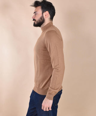 Maglia Gran Sasso lupetto cammello merinos extrafine 55155 14290149 GRAN SASSO