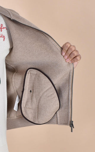 Giubbotto Mc2 Saint Barth Camden lana college beige CAMDEN11 MC2 SAINT BARTH