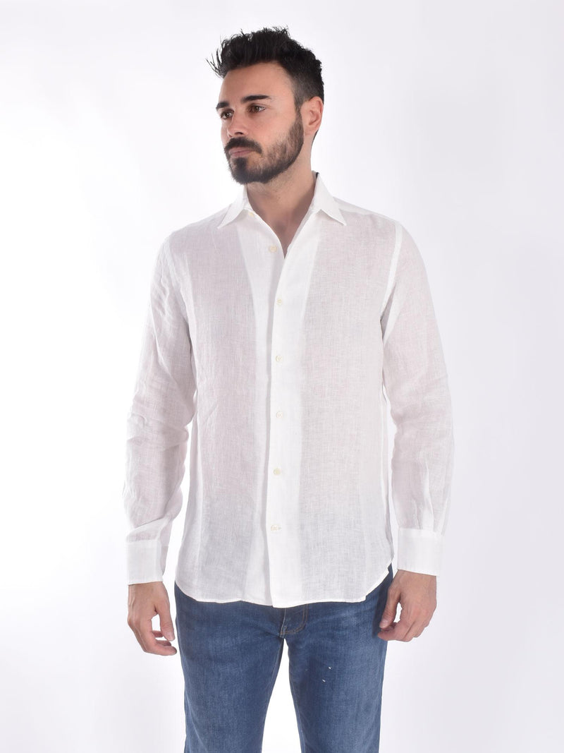Camicia Mc2 Saint Barth lino bianco 
