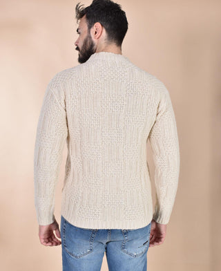 Maglia Rakkì collo cratere bianco avorio Tim Buckley TIMMY01 Rakkì