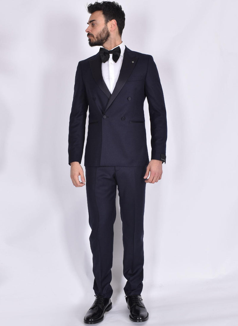 Abito Tagliatore doppiopetto smoking 1 bottone blu SFBRDIONA SFBRDIONAB1176 TAGLIATORE