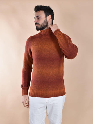 Maglia dolcevita Gran Sasso ruggine sfumature 13868 18900360 GRAN SASSO