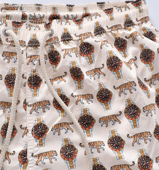 Costume bagno Mc2 Saint Barth wild watch bianco orologi tigre 0512911 MC2 SAINT BARTH