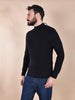 Maglia Gran Sasso lupetto nera Rain Wool