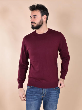 Maglia Mc2 Saint Barth bordeaux Regent merino extrafine REGENT MERINO45 MC2 SAINT BARTH