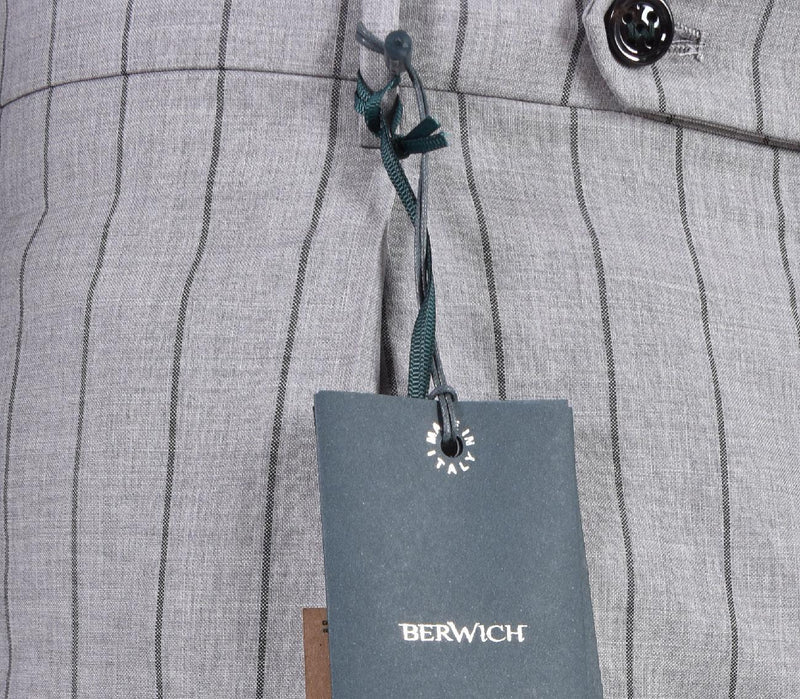 Pantalone Berwich gessato grigio 