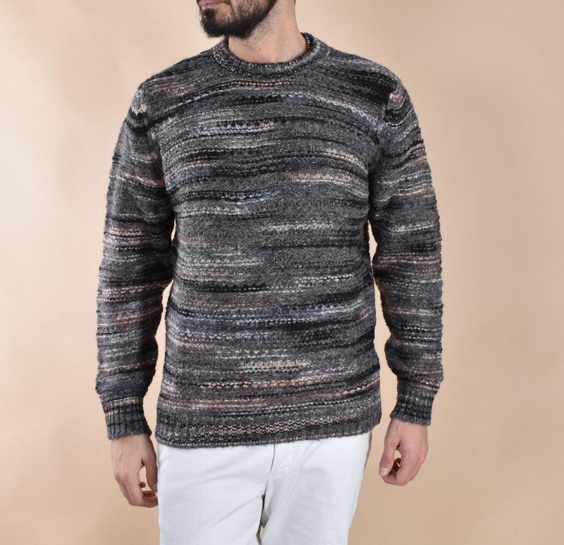 Maglione Officina 36 nero grigio mod NS13601 OFFICINA 36