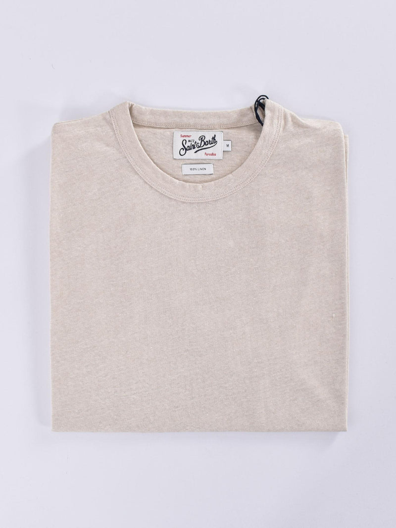 T-shirt Mc2 Saint Barth lino Ecstasea beige 