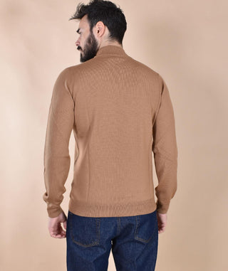 Maglia Gran Sasso lupetto cammello merinos extrafine 55155 14290149 GRAN SASSO