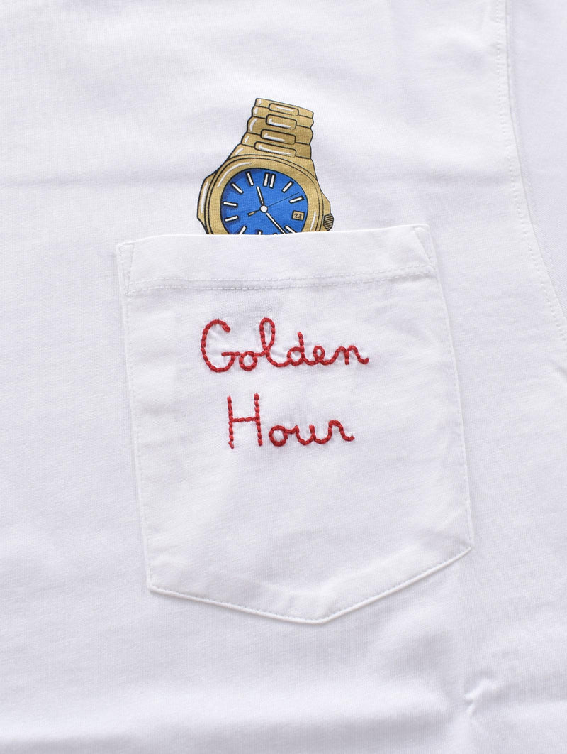 T-shirt Mc2 Saint Barth orologio golden hour 0251601 MC2 SAINT BARTH