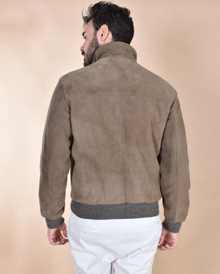 Giubbotto Jack Leather camoscio fango Tobia TOBIAF14 THE JACK LEATHERS