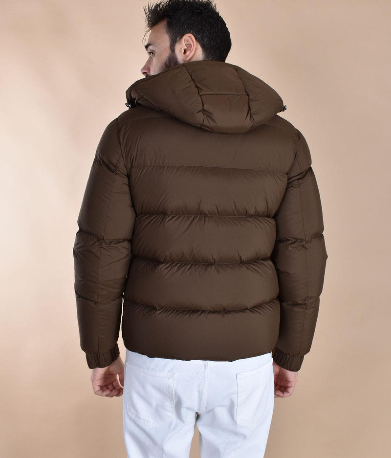 Giubbotto Piumino Hèskimo marrone piuma anatra 44002501 HèSKIMO