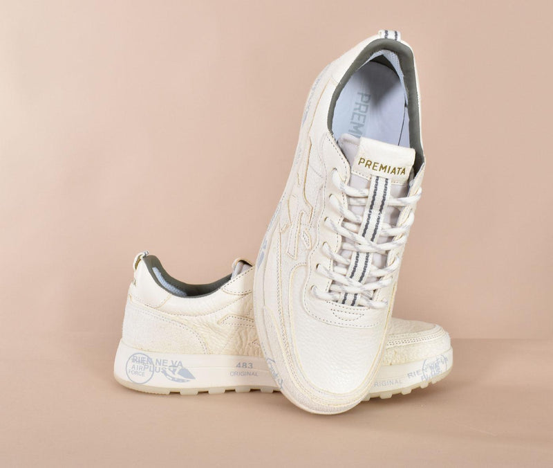 Scarpe Sneakers Premiata Nous 7733 bianco crema 