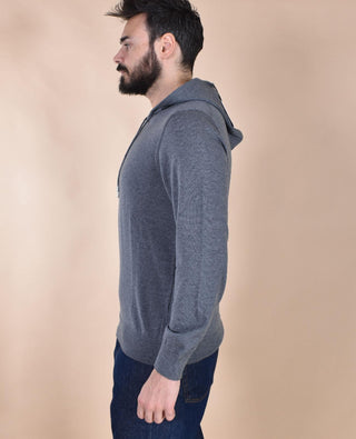 Maglia Cappuccio Gran Sasso Athleisure grigio 57122 14801089 GRAN SASSO