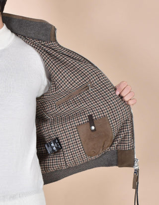 Giubbotto Jack Leather camoscio fango Tobia TOBIAF14 THE JACK LEATHERS