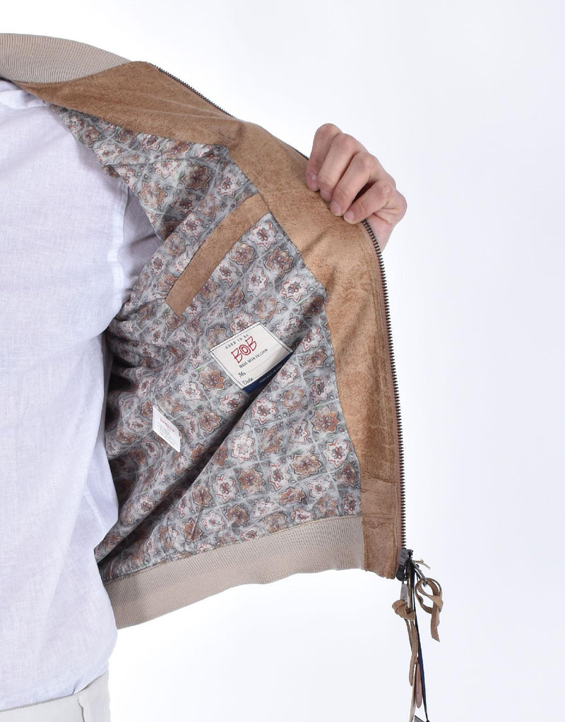 Giubbotto BoB suede Browna nocciola 