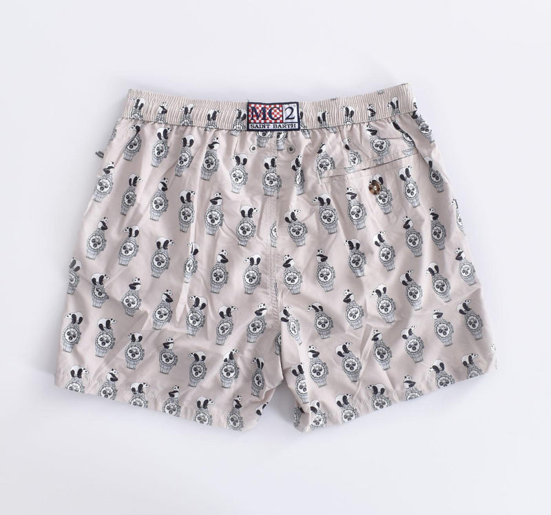 Costume bagno Mc2 Saint Barth beige panda watch orologi 0511811 MC2 SAINT BARTH