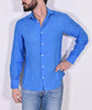 Camicia Mc2 Saint Barth azzurro Pamplona lino