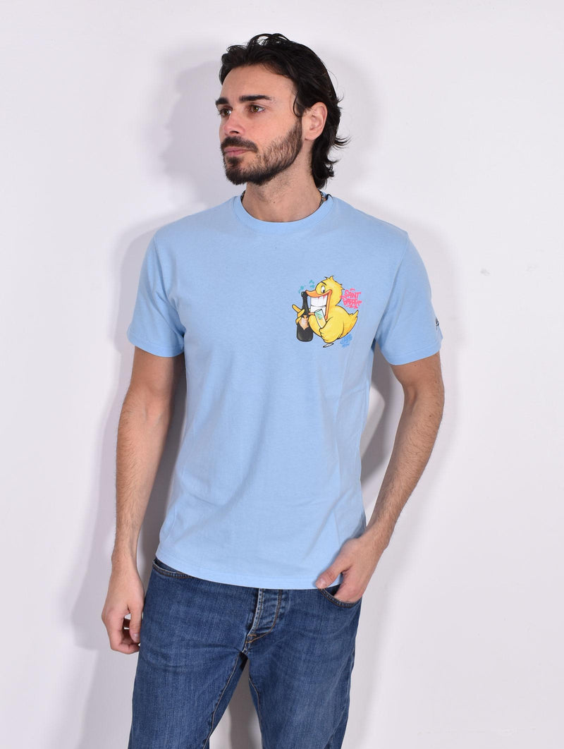 T-shirt Mc2 Saint Barth Ducky champ azzurra Crypto Puppets 0348031 MC2 SAINT BARTH