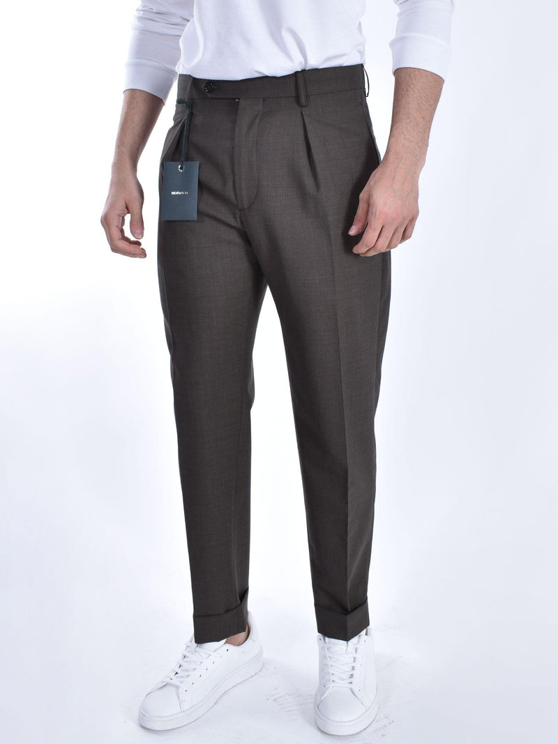 Pantalone Berwich chiaia marrone 