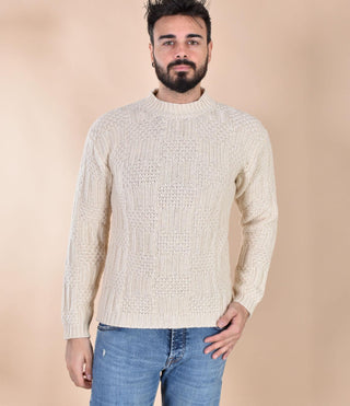 Maglia Rakkì collo cratere bianco avorio Tim Buckley TIMMY01 Rakkì