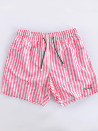 Costume bagno Mc2 Saint Barth righe bianco rosa Stripes 0278421 MC2 SAINT BARTH