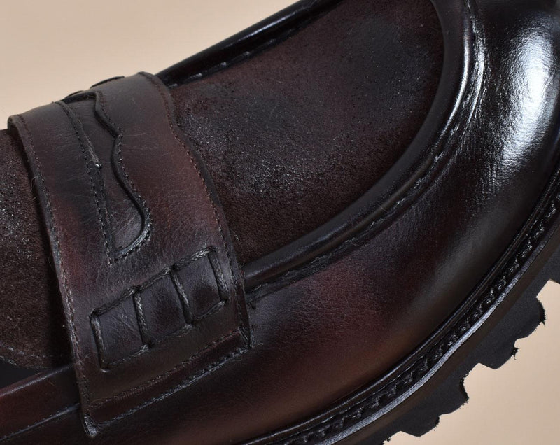 Mocassini Claudio Marini fatte a mano testa di moro pelle 832801 CLAUDIO MARINI