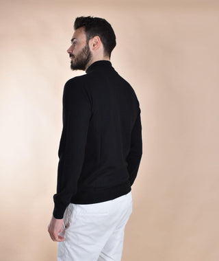 Maglia lupetto Tagliatore collo alto nero LIONEL LIONEL099 TAGLIATORE