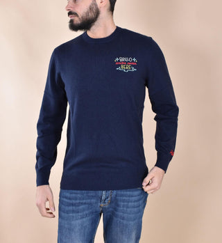 Maglia Mc2 Saint Barth blu brillo senza bere 0067361 MC2 SAINT BARTH