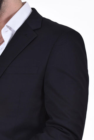 Abito Marcel Morel nero  slim 2 bottoni AB0118-AY24001 Marcel Morel