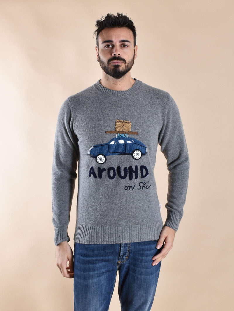 Maglia BoB Scott grigio ricami automobile SCOTT530 BOB