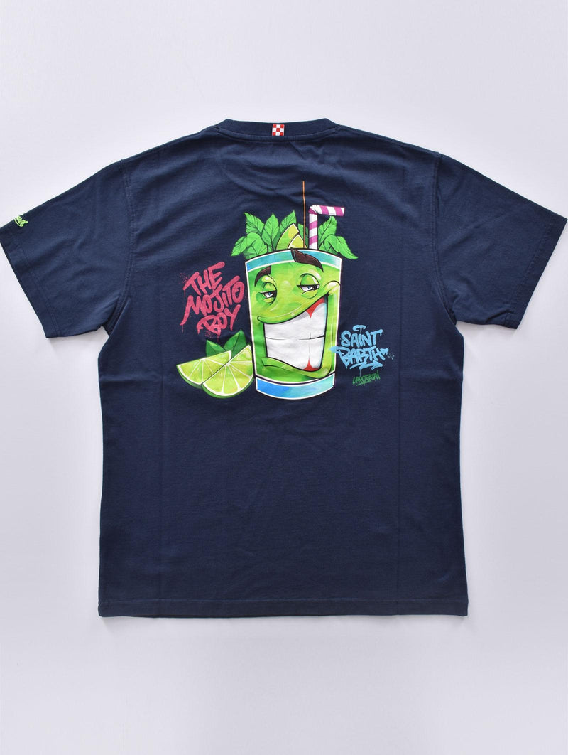 T-shirt Mc2 Saint Barth Crypto Puppet blu mojito 