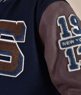 Giubbotto college Schott maniche pelle Teddy LCTEDDYBD201 Schott