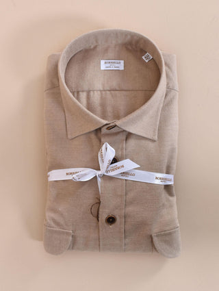 Camicia Borriello invernale beige 210485 BORRIELLO