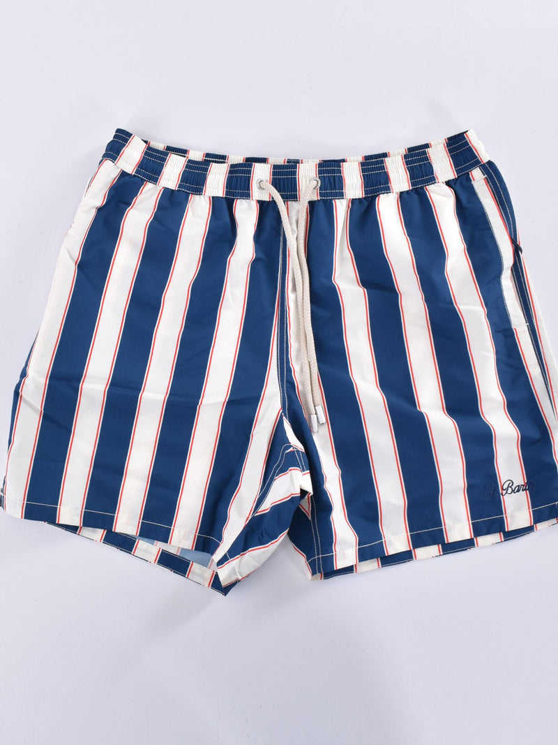 Costume Mc2 Saint Barth big stripes blu 