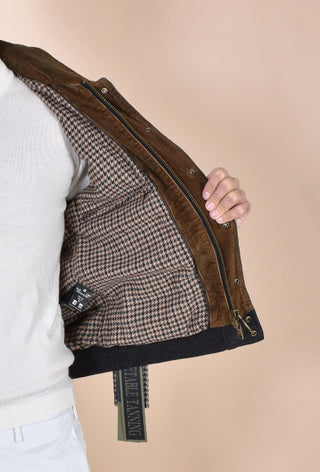 Giubbotto Jack Leathers bomber pelle Ottaviano nero OTTAVIANO20 THE JACK LEATHERS