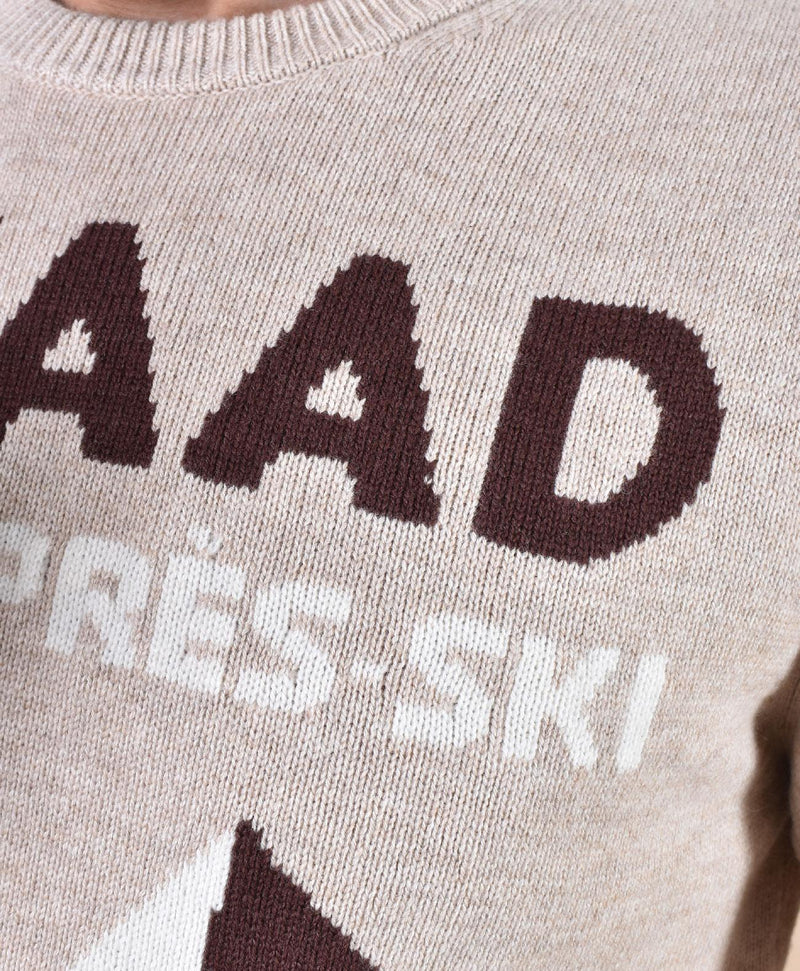 Maglia Mc2 Saint Barth beige bianca gstaad stylized 0006811 MC2 SAINT BARTH