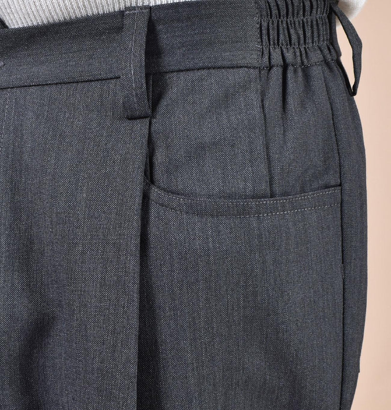 Pantalone Yes London pinces grigio antracite XP331301 YES LONDON