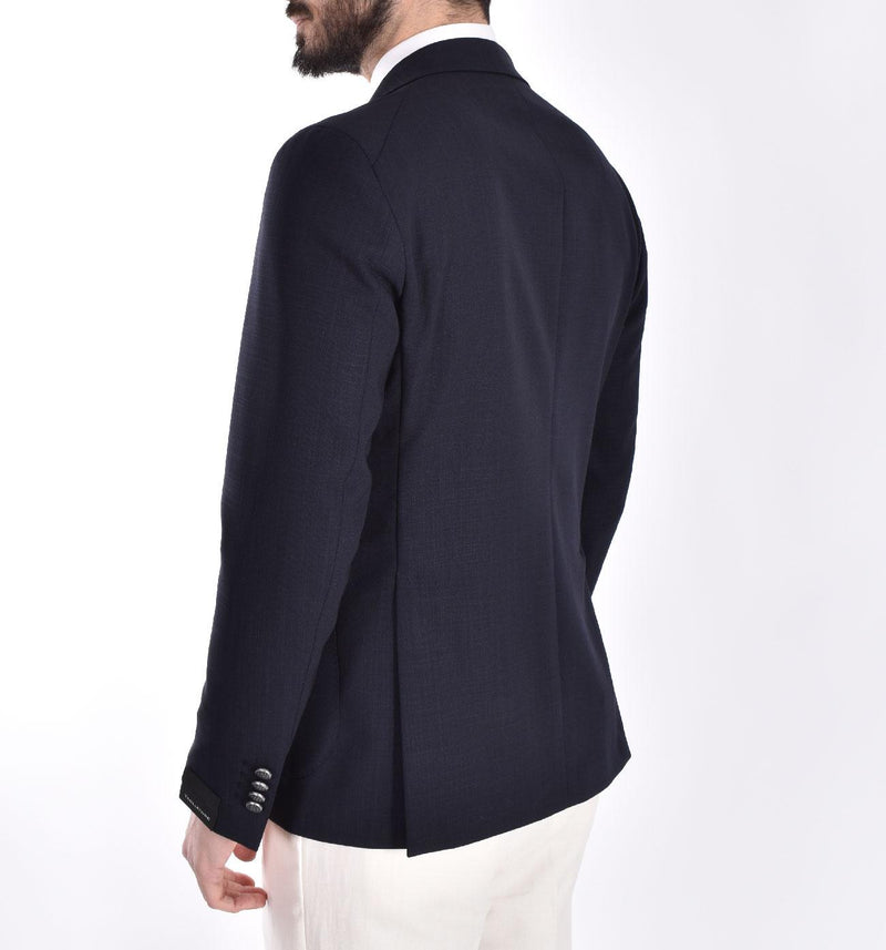 Giacca Tagliatore lana vergine blu 