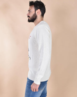 Maglia Mc2 Saint Barth Mickey topolino te l'avevo detto bianca 0041110 MC2 SAINT BARTH