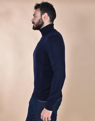 Dolcevita Gran Sasso merinos extrafine blu navy 23197 14212598 GRAN SASSO